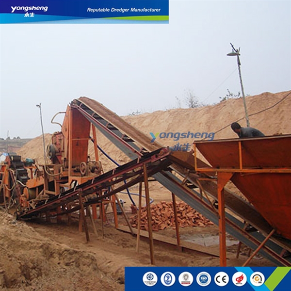 Chain Bucket Mining Dredger for Gold Mining in River
