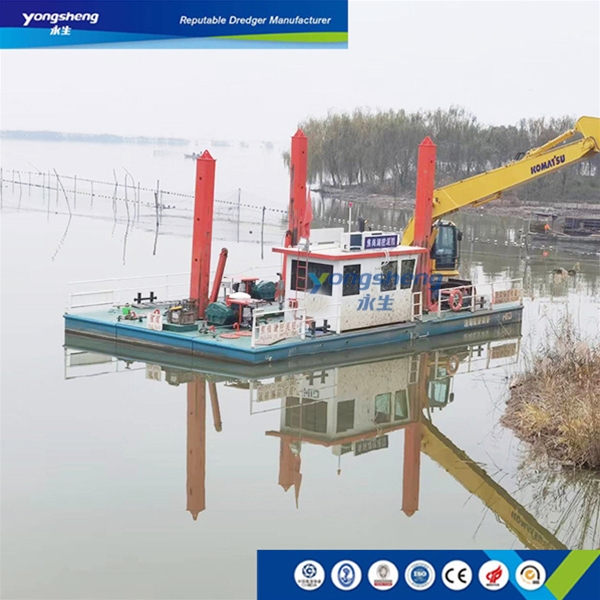 YS Excavator Platform Used for Support 30t Excavator for Sand Mining Project in the River