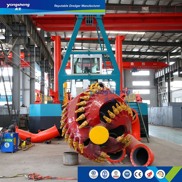 10inch Dredger 1500m3/h Flow Capacity with Max 1200m Discharge Distance