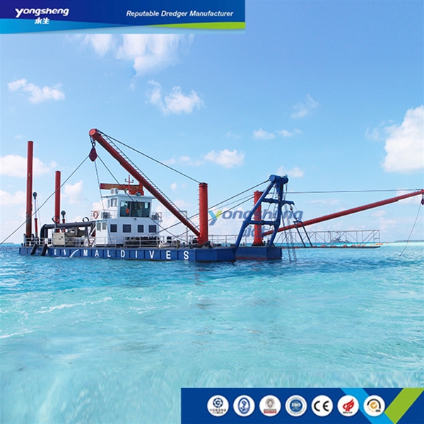 5000m3/h Cutter Suction Dredger YS-CSD550 for Maldive's Building Airport Porject 
