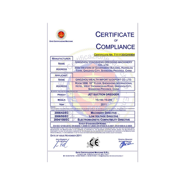 CE Certificate